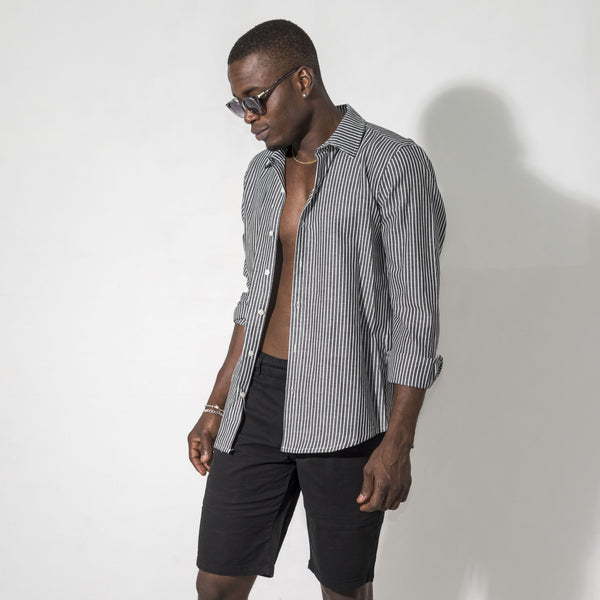 03CAM276 - Camicia In Misto Lino