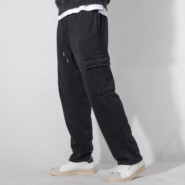 03BFP1012 - Pantalone Cargo In Felpa