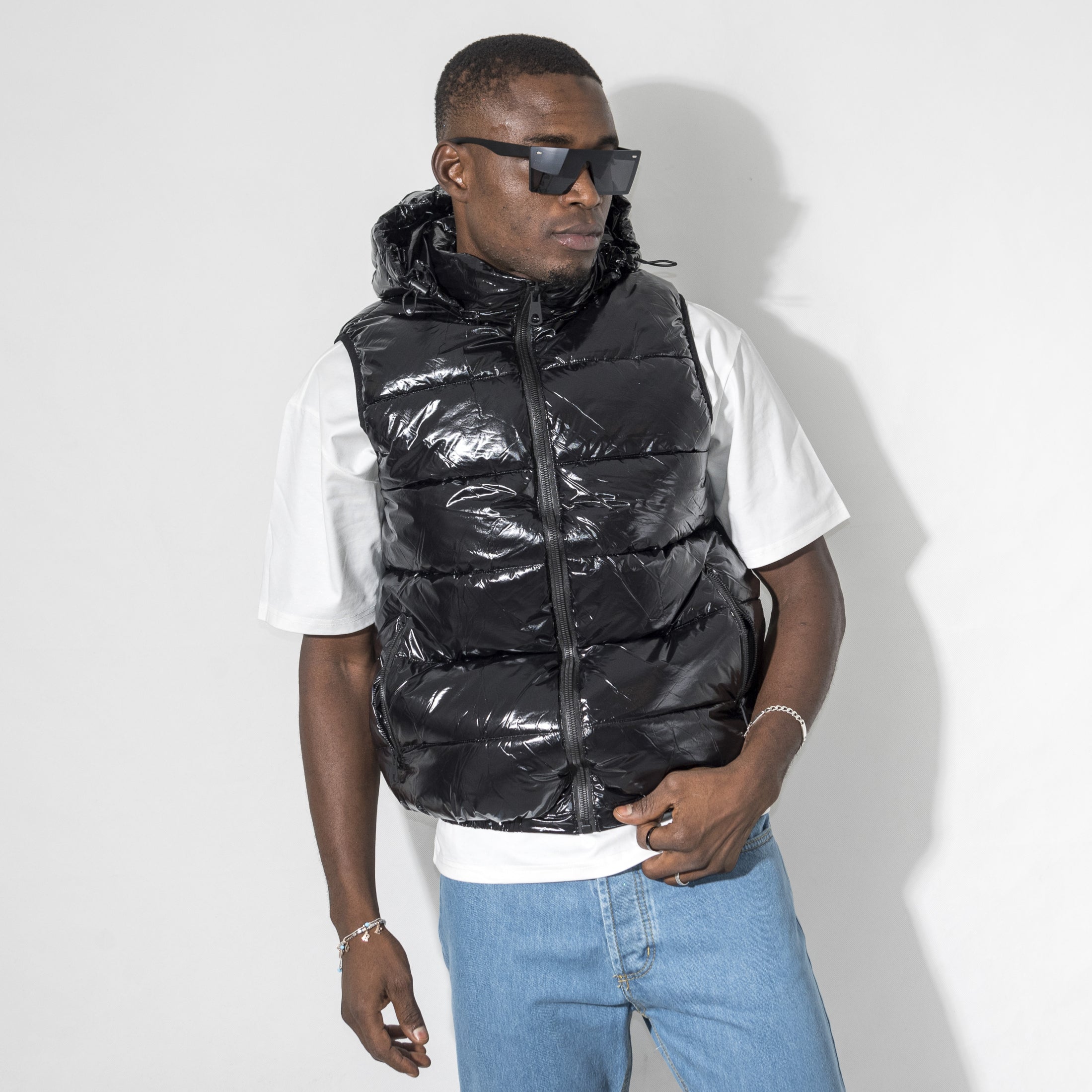 052802G Gilet Imbottito Lucido