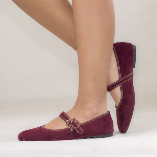 Ballerine In Ecocamoscio