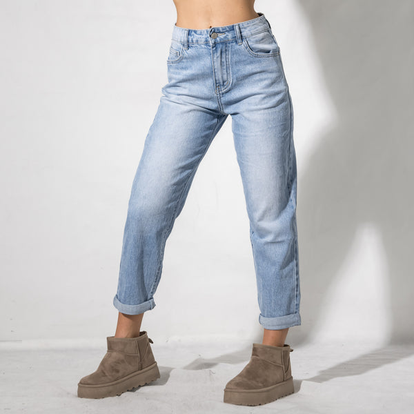 Jeans Mom Fit Elasticizzato