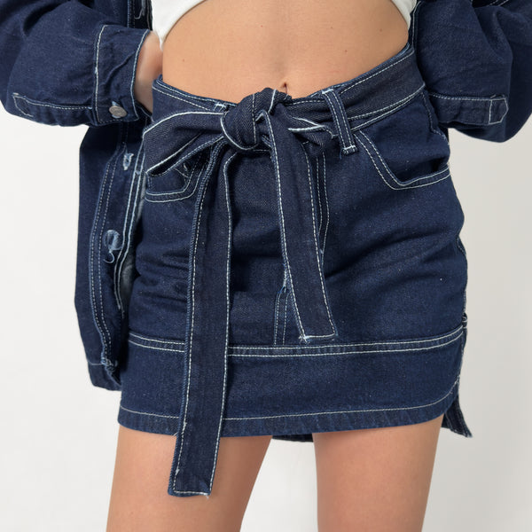 Gonna In Jeans Con Cintura