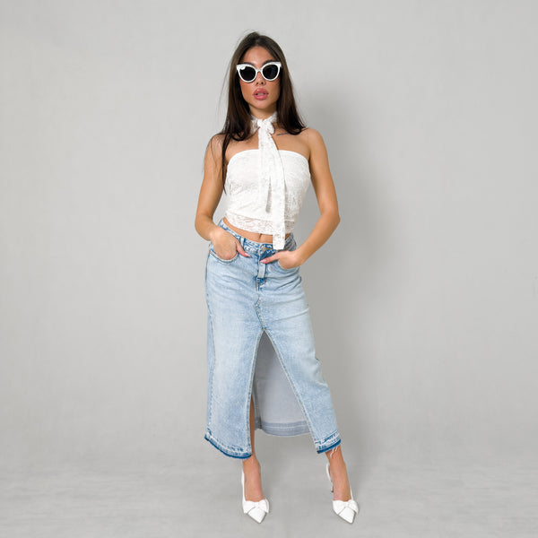 Gonna Lunga In Jeans