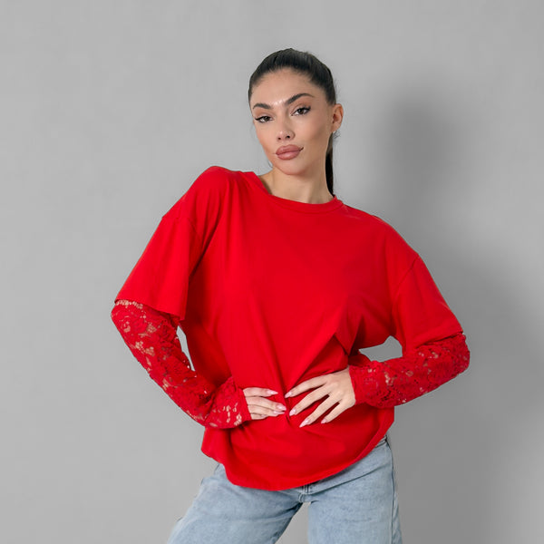 T-shirt Over Manica Pizzo