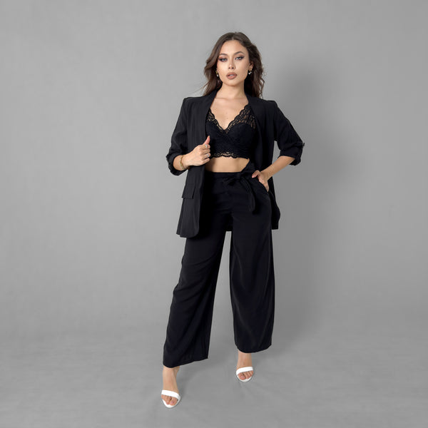 Pantalone Palazzo Con Cintura
