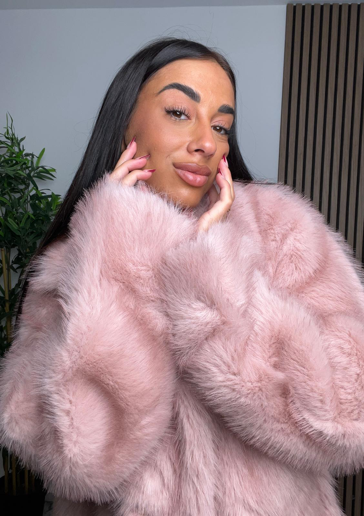 PELLICCIA AMIE|Colore:Rosa antico