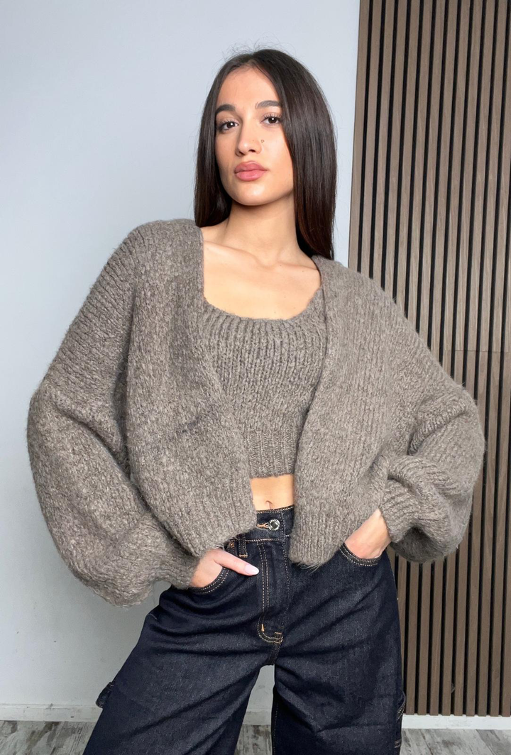 MAGLIA LANA|Colore:Fango