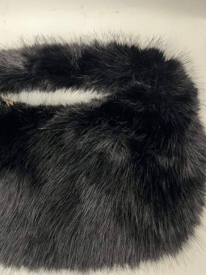 BORSA PELUCHE|Colore:Nero