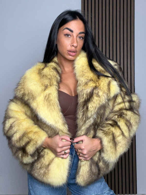 PELLICCIA REVER|Colore:Giallo