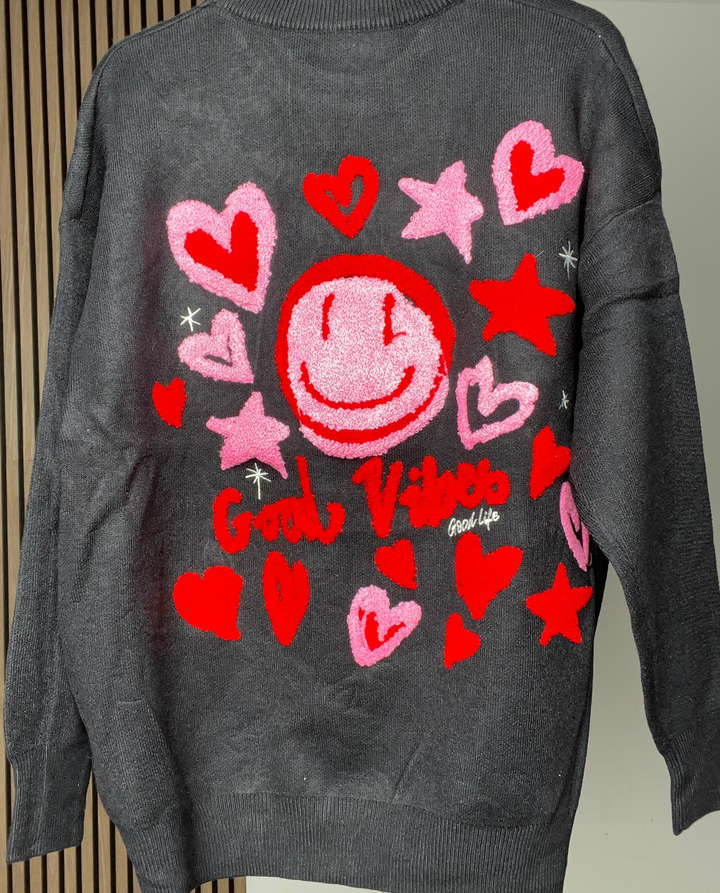 MAGLIA SMILE |Colore:Nero