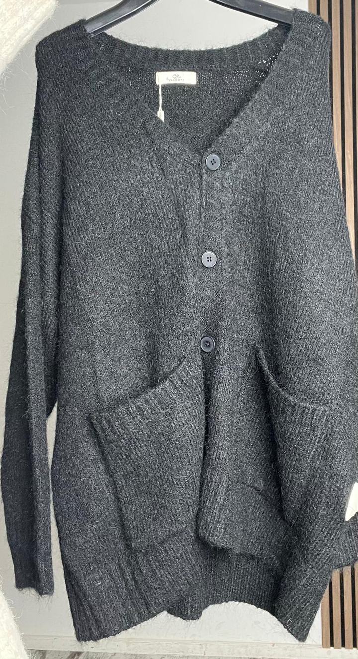 CARDIGAN HOOPE|Colore:Nero