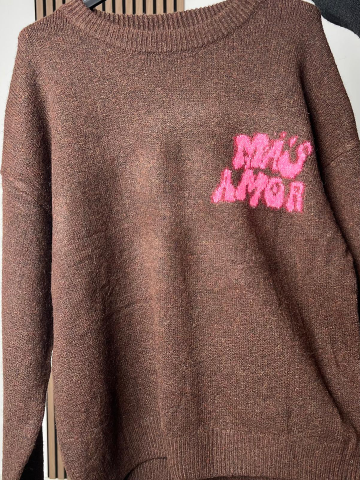 MAGLIONCINO MAS AMOR|Colore:Moro