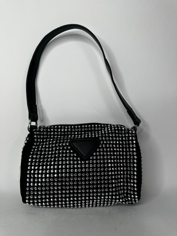 BORSA STRASS|Colore:Nero