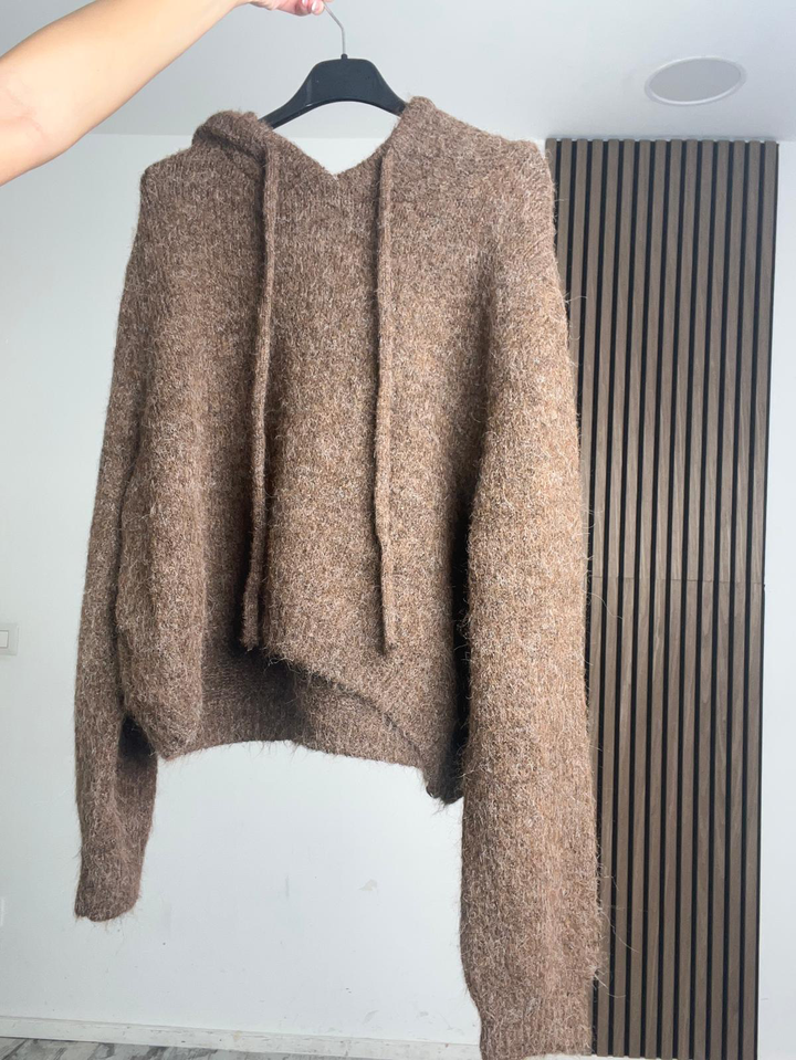 MAGLIA CAPPUCCIO|Colore:Moro