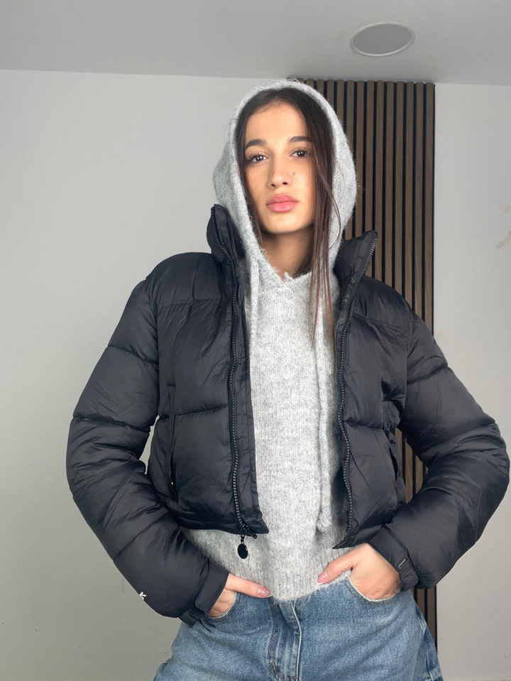 GIUBBOTTO CROP|Colore:Nero