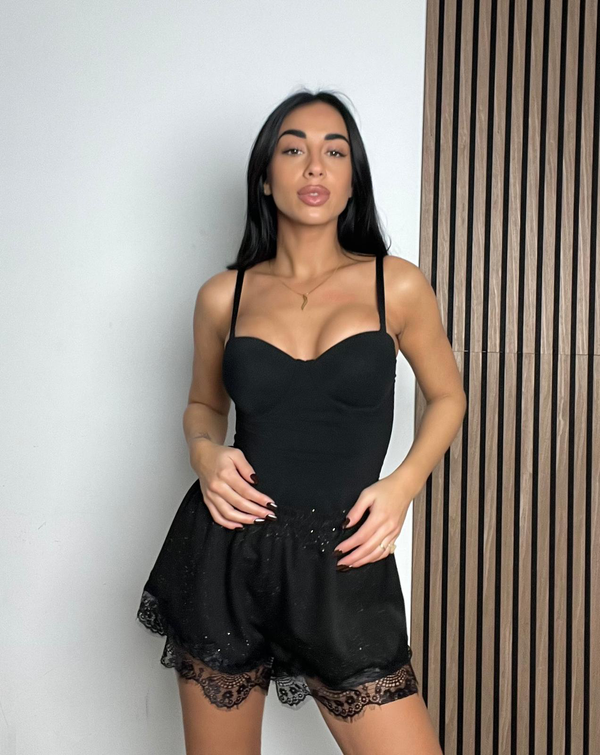 SHORT SHINE|Colore:Nero